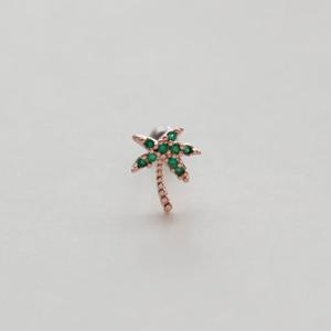 제이로렌 P00318 크린큐빅 야자수 써지컬스틸 피어싱