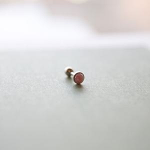 제이로렌 8M01965 로도크로사이트 원석 피어싱