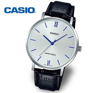 [정품] CASIO 카시오 남성 가죽 손목시계 MTP-VT01L-7B1