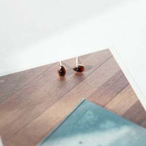 제이로렌 92M01801 물방울 1월탄생석 가넷 실버귀걸이