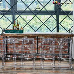 [GAWON] 고스트 원형바스툴 GOW-107A/바의자/투명의자/고스트체