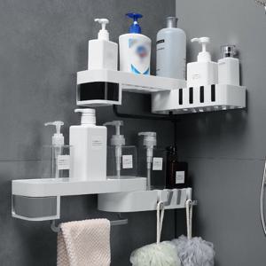 접착식 회전 코너 일자 수납 선반 BR-3851