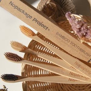 [NPE 정품 컬러 대나무 칫솔] 부드러운 미세모 밤부 나무 우드