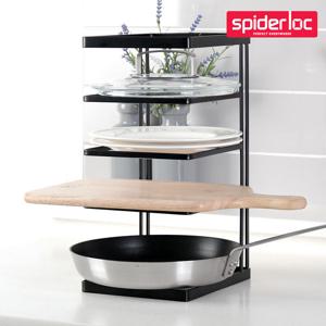 스파이더락 멀티 팬 정리대(블랙)/후라이팬 거치대