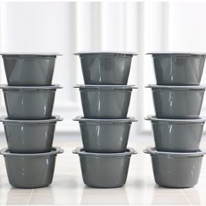 전자렌지용 냉장냉동 보관용기 쿡앤밥 모노톤 275ml 12개 1세트