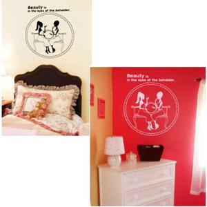 그래픽스티커 포인트스티커 레터링 뷰티우먼