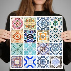 북유럽 타일스티커 16장세트 데코 셀프리폼 19종