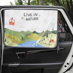 [베베데코] 양면 자석 햇빛가리개 포레스트