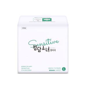 [청담소녀] 2nd edition 센서티브 생리대 [대형 12p]