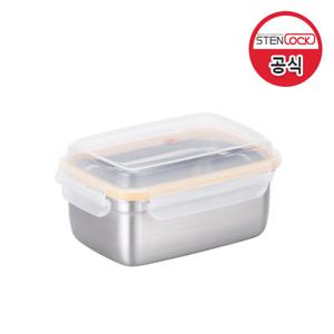 스텐락 뉴큐브 직사각6호 1000ml 스텐 반찬통 밀폐용기