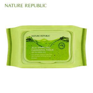네이처리퍼블릭 제주 탄산 클렌징 티슈 (50매)