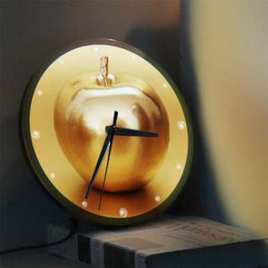 아트박스/꾸밈 nf045-LED시계액자25R_풍수재물복황금사과