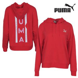 푸마 여성 XTG 하프집업 후드 티셔츠-578019-13