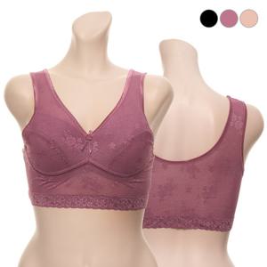 차밍 BR1007 망사 레이스 노와이어 스포츠브라/탑