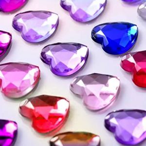 갓샵 하트 큐빅 보석 스티커 6color [비즈 입체 다꾸 sticker]