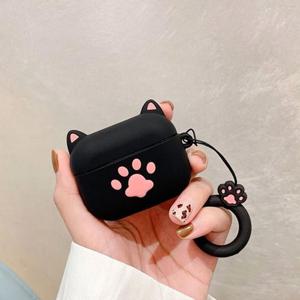 에어팟 3 2 1 프로 귀여운 고양이 발바닥 실리콘 케이스 키링