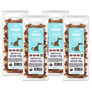 [초특가] 수제로만 오리날개 대용량 수제간식 500g x 4개