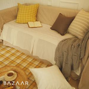 심플라인 광목 쇼파패드(스커트형/4인용)