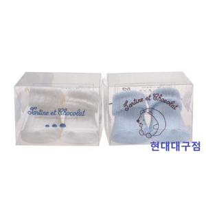 [타티네 쇼콜라]TC)쁘띠단말 출산 임신 선물 신생아 태교 남아 여아 공용 조카 세트 양말 발싸개 쌍둥이