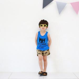 [삐삐롱][삐삐롱] 몬스터히어로 남민소매비치 세트(15S1249AT_BL