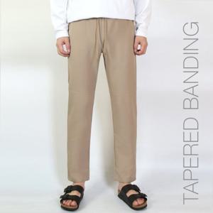[프랭키뉴욕]프랭키뉴욕 남자 테이퍼드핏 밴딩슬랙스 바지 스판