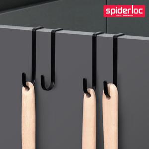스파이더락 씽크도어훅2P(블랙)/주방걸이