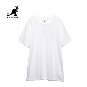 캉골 남성 반팔티 목 넓은 라운드티 화이트 K9074