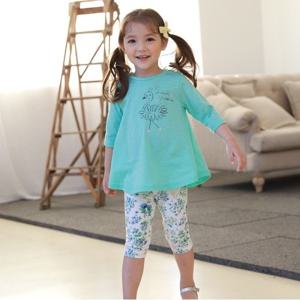 [삐삐롱][꼬지비] 큐티스완 여7부레깅스 세트(19S2436BZSG_GR)