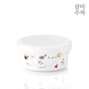 [삼미수저] 무민 더키친 도자기 원형찬통 중 550ml
