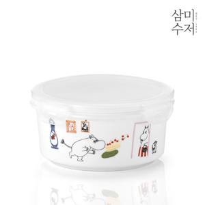 [삼미수저] 무민 더키친 도자기 원형찬통 대 820ml