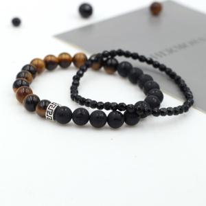 에르모사 젬스톤 G059_호안석+마노+실버925/Set(염주 불교 패션)