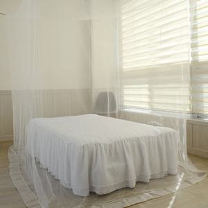 솔표 화이트 싱글 침대 사각 모기장 1인