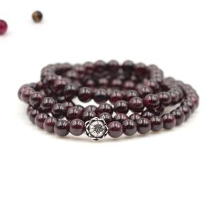 에르모사 젬스톤 G099_108주 가넷6mm+실버925(염주 불교 108주)