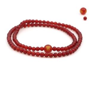 에르모사 젬스톤 G102_108주 레드마노 화합부 4mm(염주 불교)