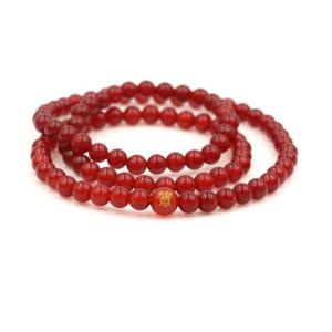 에르모사 젬스톤 G106_108주 레드 마노 화합부 6mm(염주 불교)