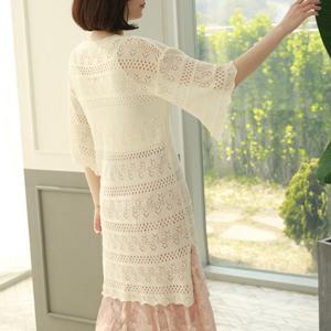 [웬디즈갤러리]펀칭 니트 원피스 VOP010