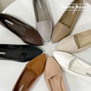 [디자이어로즈][디자이어로즈] 여성 스틸레토 플랫슈즈 가죽단화