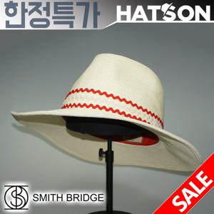 [햇츠온]SMITH B. 브랜드 여성 밀짚 벙거지 모자 J2SB226WH AD