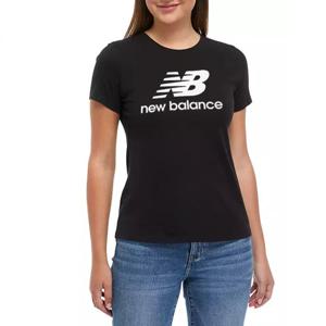뉴발란스 에센셜 스텍드 로고 반팔티 AWT91546-BK