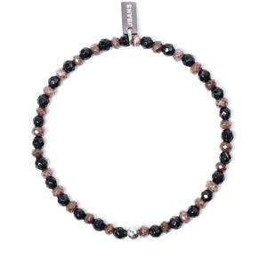 [Jbans]블랙브라운 컷티드마노 원석팔찌 (C2001-AC626_BR)