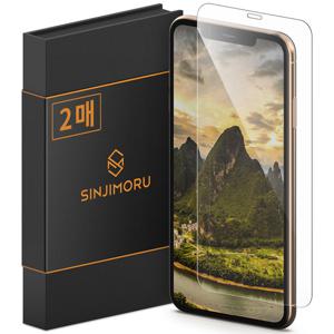 아이폰 XS MAX 2.5D 강화유리 액정보호필름(2매)