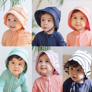 [리틀맘]아기 유아 썬블럭햇 플랩캡 자외선차단