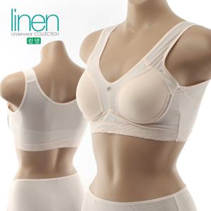 여름속옷 시원한 린넨 오가닉 코튼 몰드 반브라 매쉬 언더웨어