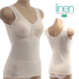 린넨 런닝브라 여름속옷 여성 쿨 매쉬 오가닉 몰드 브라나시