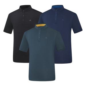 콜핑 하이쿨 냉감 속건성 남성 등산 반팔 반집업 티셔츠