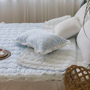 포홈 양면프릴 아사시어서커 이불겸 패드 세트 (2color)