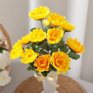 국화 성묘 화분 조화 꽃 set 40cm (DIY) 납골당 산소 추모 테이블 장식 인테리어