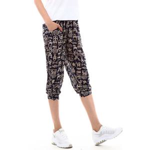 빅토 여자 아이스팬츠 아이스쿨바지 배기 고대문자네이비