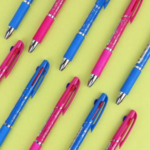 짱구는 못말려 메탈 3색 볼펜 부드러운 멀티펜 필기구