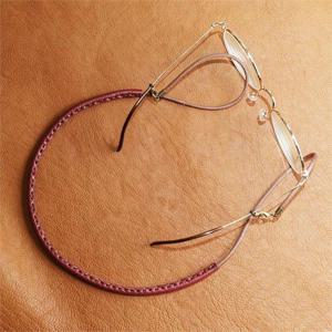 [에치펠레]버건디 가죽으로 감싼 안경줄 ver2.고리교체형 +추가